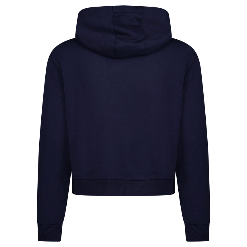 Burberry 'Talley' Embroidery Logo Check Hooded Sweatshirt Navy - Boinclo - Outlet Sale Under Retail