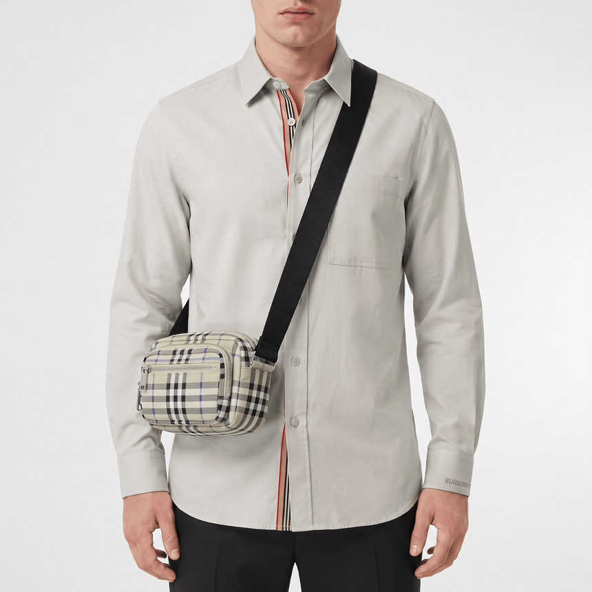 Burberry Warner Check Crossbody Bag in Lichen - Boinclo - Outlet Sale Under Retail