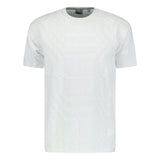 Burberry 'Willesden' Check Knit Cotton Terry T-Shirt White - Boinclo ltd - Outlet Sale Under Retail