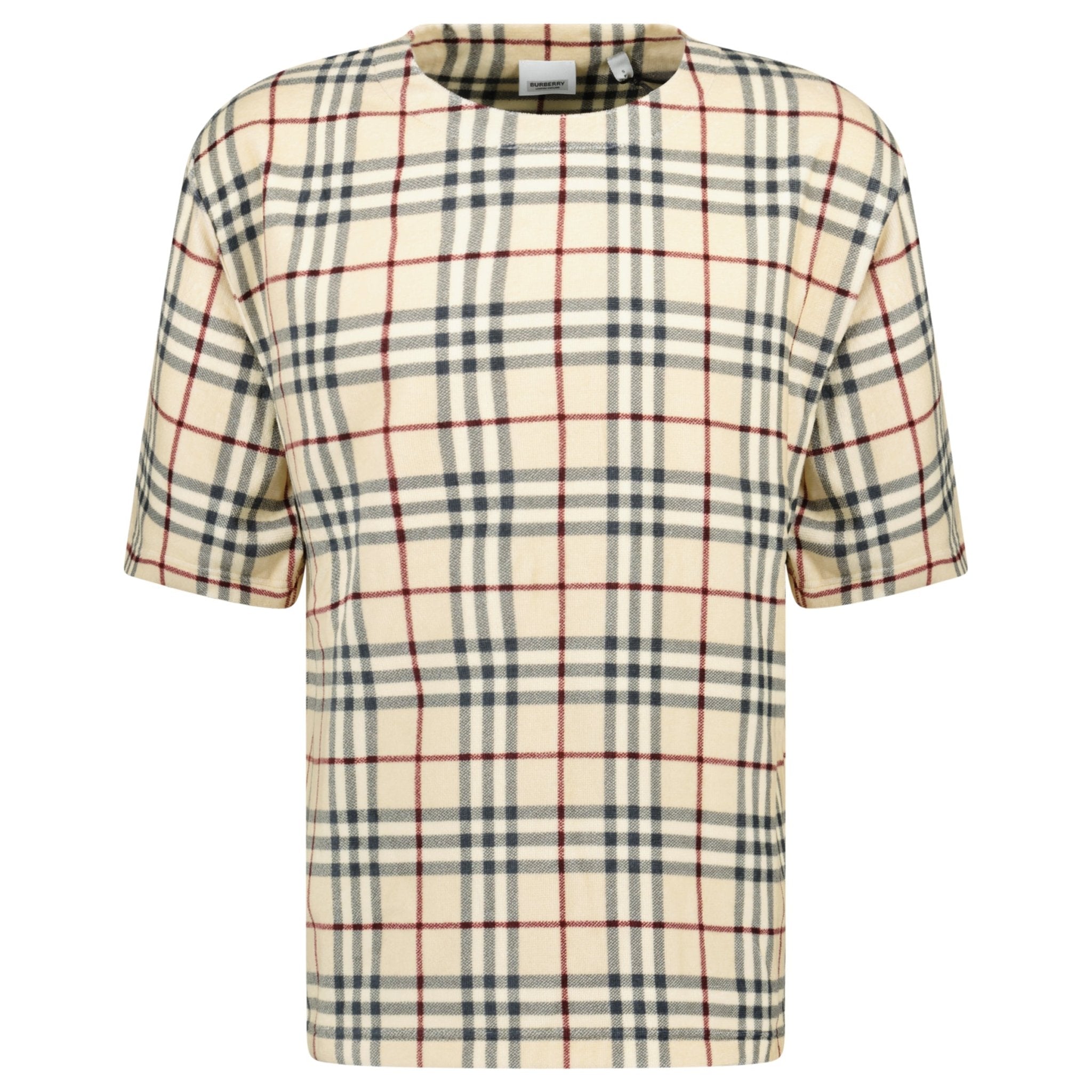 Burberry Burberry Willesden Check T Shirt Beige Outlet Sale Always Under Retail Boinclo