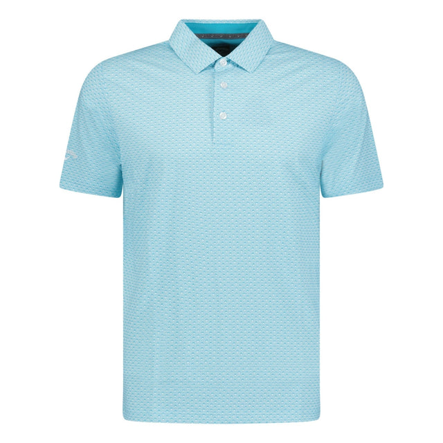 Callaway Trademark Print Golf Polo Blue Scuba - Boinclo - Outlet Sale Under Retail