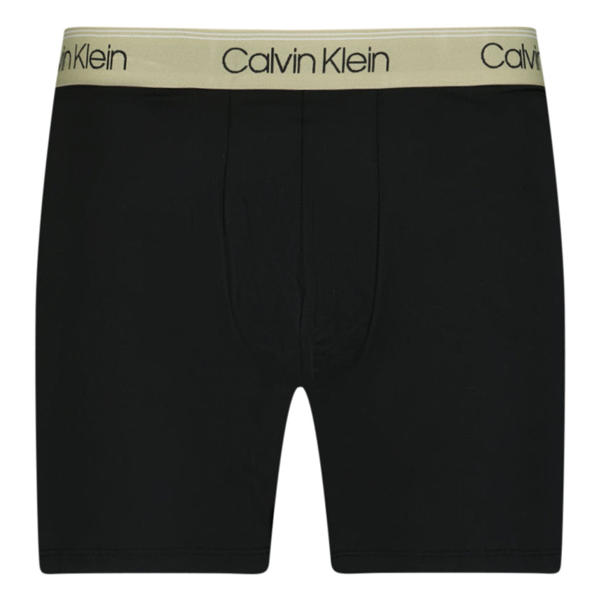 Calvin Klein Microfiber Stretch Boxers Black & Coloured Branding (3 Pack) - Boinclo - Outlet Sale Under Retail