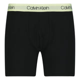 Calvin Klein Microfiber Stretch Boxers Black & Coloured Branding (3 Pack) - Boinclo - Outlet Sale Under Retail