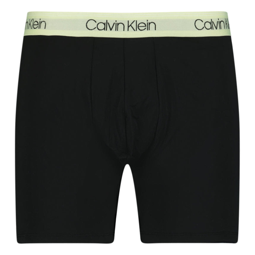 Calvin Klein Microfiber Stretch Boxers Black & Coloured Branding (3 Pack) - Boinclo - Outlet Sale Under Retail