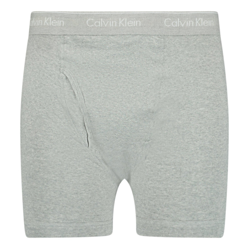 Calvin Klein Stencil Logo Cotton Stretch Boxers Grey (3 Pack) - Boinclo - Outlet Sale Under Retail