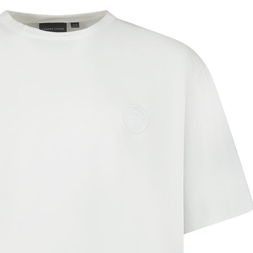 Canada Goose Gladstone Embroidered Logo T-Shirt in White - Boinclo - Outlet Sale Under Retail