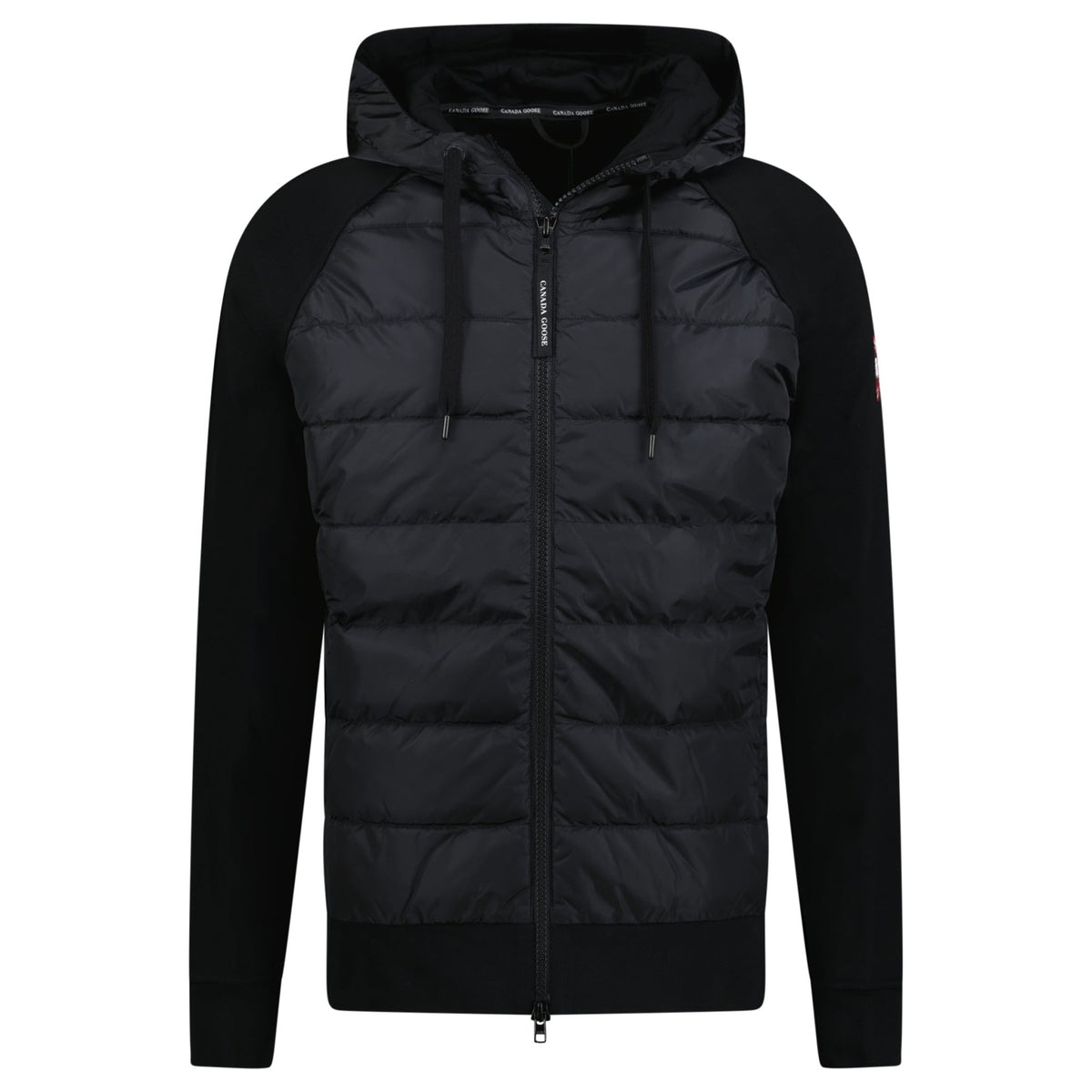 Canada Goose Hybridge Huron Hooded Down Jacket Black - £480.00 – Boinclo