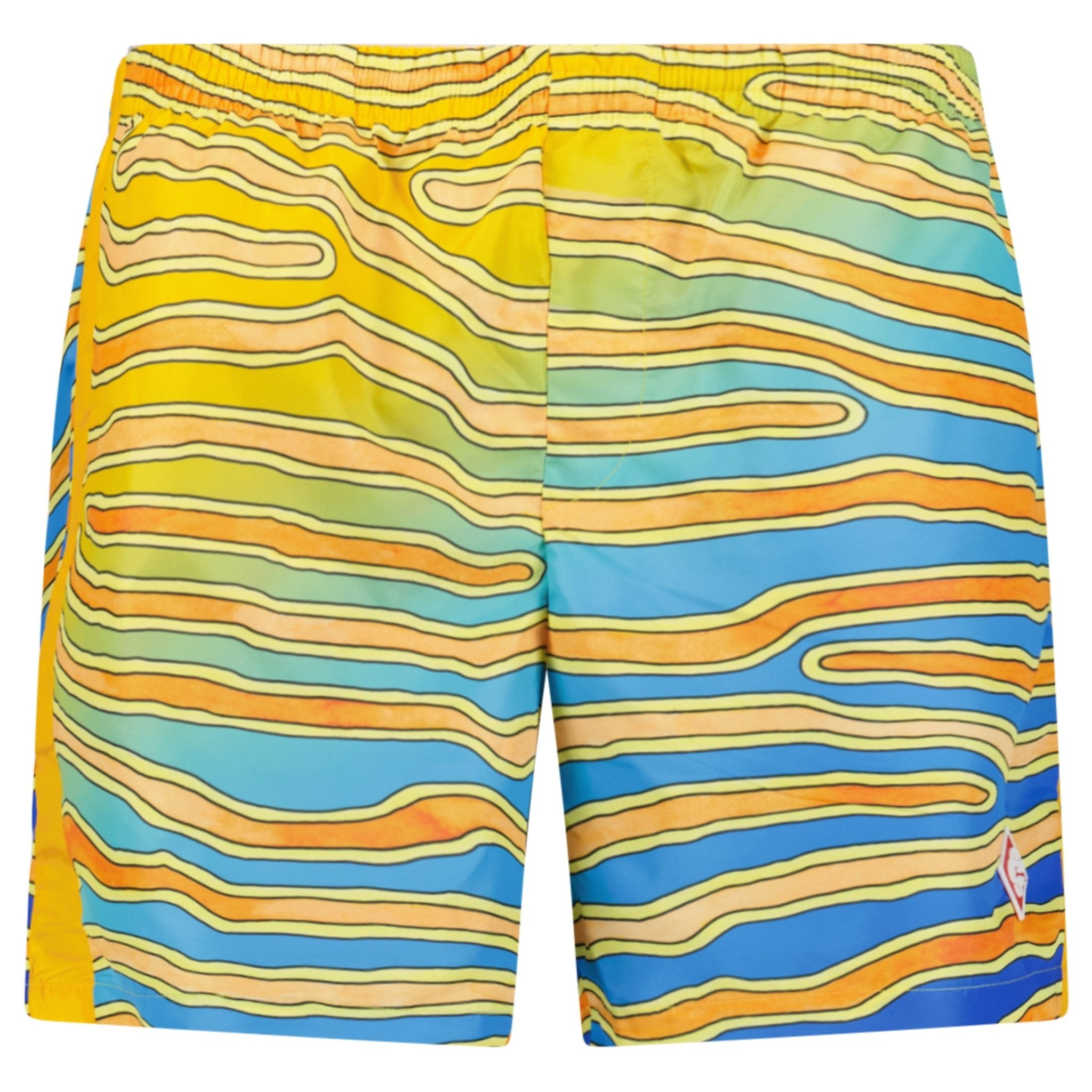 Color variation of Casablanca Ange De Jour Technical Synthetic Shorts in Multicolour