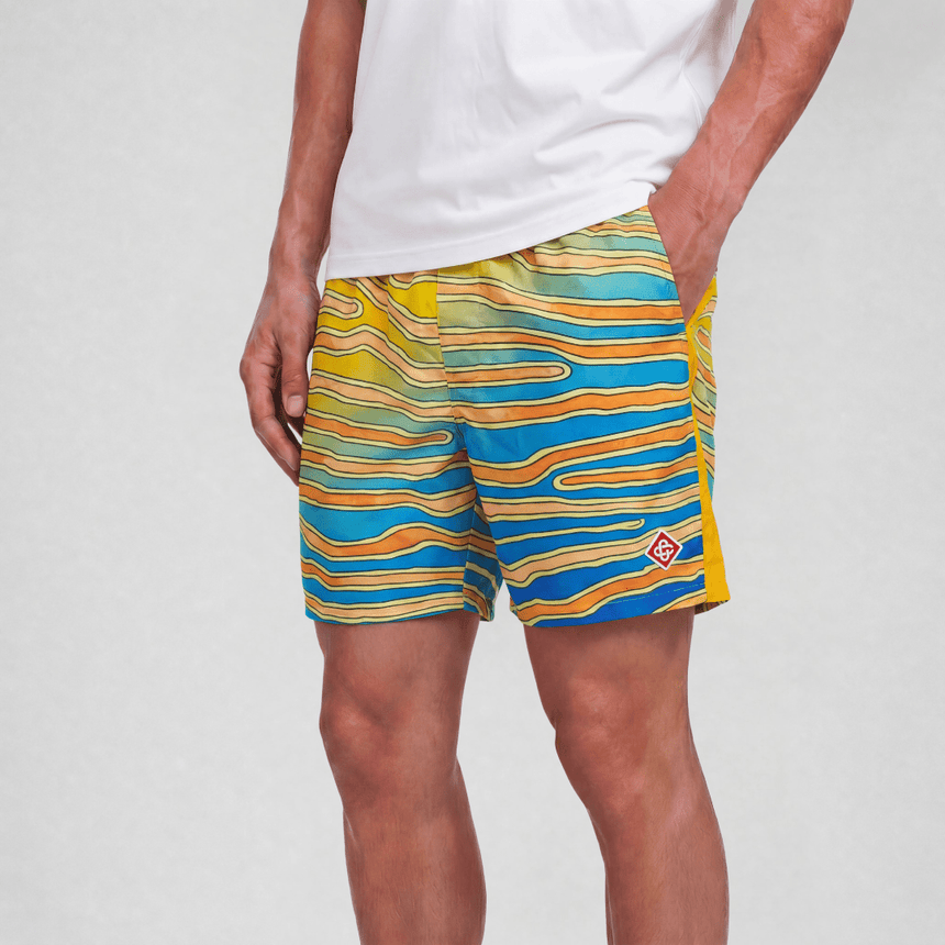 Casablanca Ange De Jour Technical Synthetic Shorts in Multicolour - Boinclo - Outlet Sale Under Retail