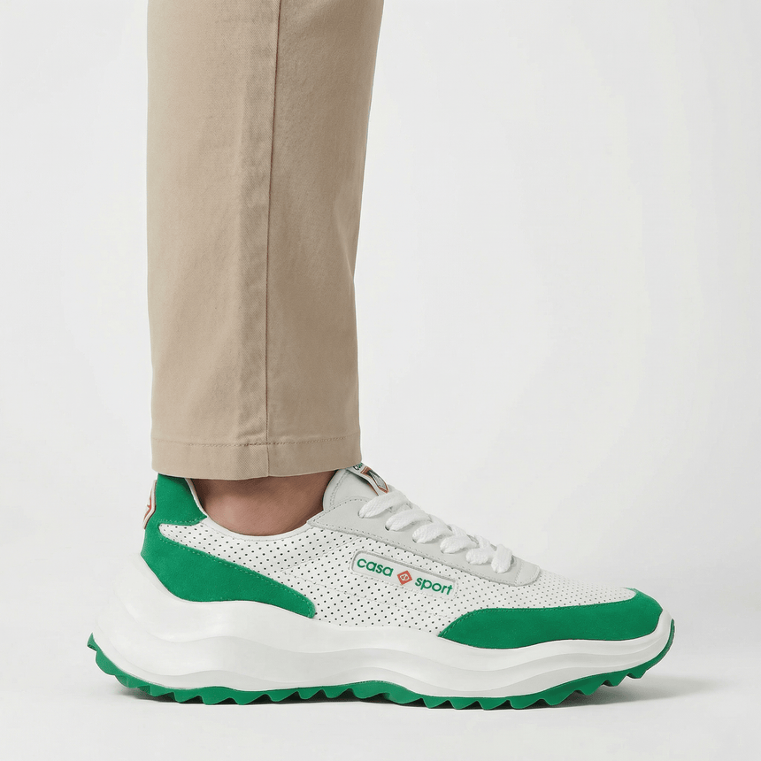 Casablanca Atlantis Chunky Sneakers White & Green - Boinclo - Outlet Sale Under Retail