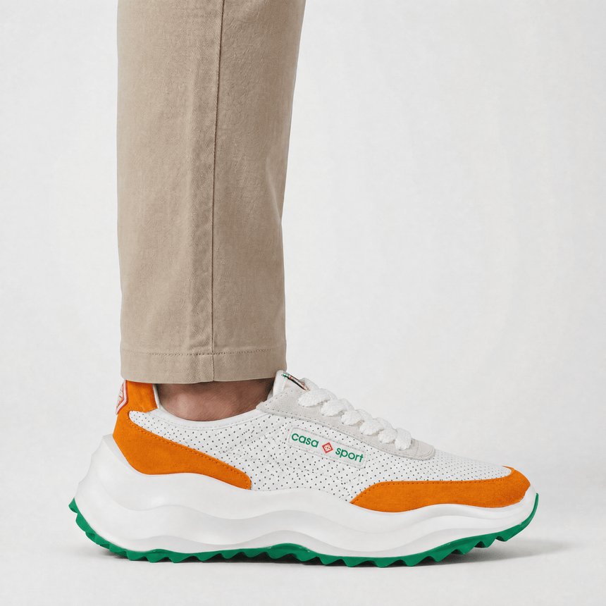 Casablanca Atlantis Chunky Sneakers White & Orange - Boinclo - Outlet Sale Under Retail