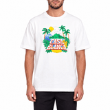 Casablanca "Casa Beach Wave" Printed T-Shirt in White - Boinclo - Outlet Sale Under Retail