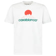 Casablanca 'Casa Montagne' Printed T-Shirt in White - Boinclo - Outlet Sale Under Retail