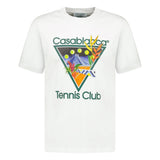 Casablanca Tennis Club Graphic-Print T-Shirt in White