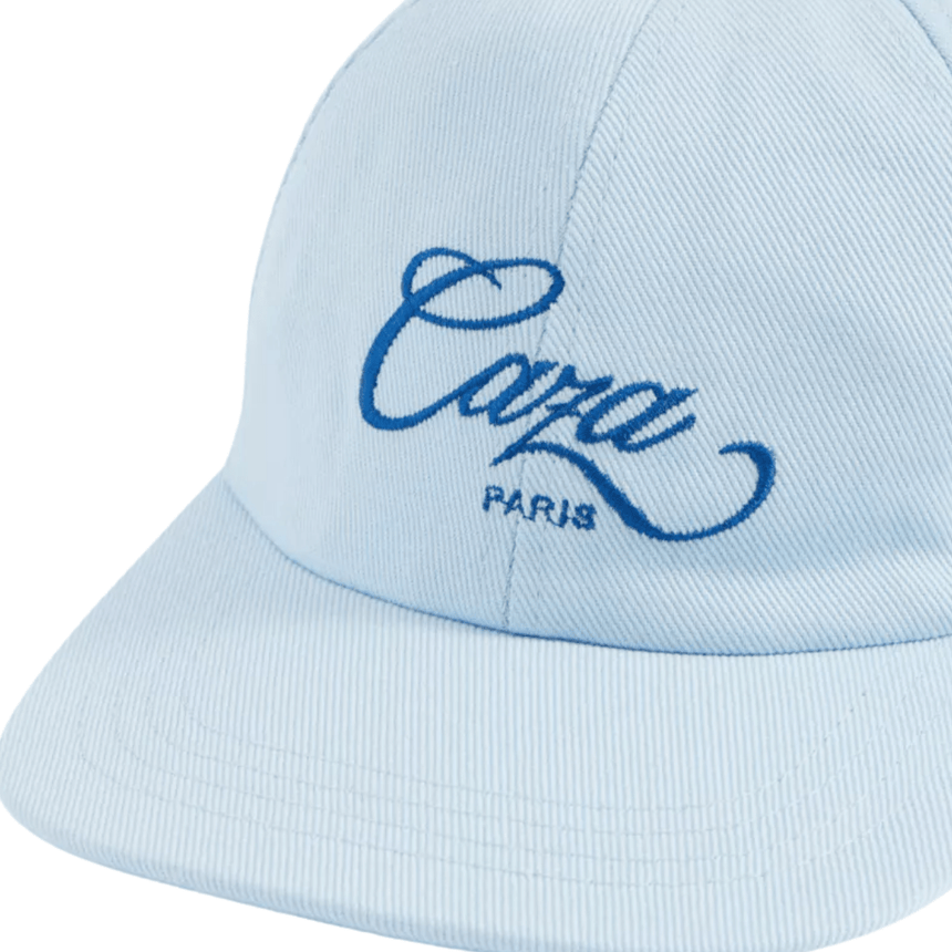 Casablanca Caza Text-Embroidered Cotton Baseball Cap in Light Blue - Boinclo - Outlet Sale Under Retail
