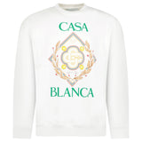 Casablanca Championship Diamond Printed Sweatshirt in Ivory - Boinclo - Outlet Sale Under Retail