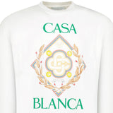 Casablanca Championship Diamond Printed Sweatshirt in Ivory - Boinclo - Outlet Sale Under Retail