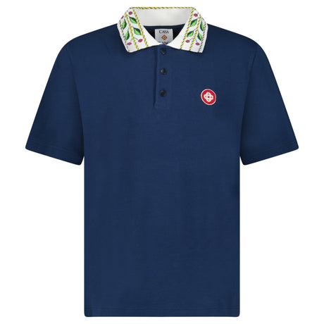 Casablanca Classic Laurel Pique Polo Navy - Boinclo - Outlet Sale Under Retail