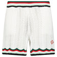 Casablanca Cotton Chevron Crochet Shorts in White - Boinclo - Outlet Sale Under Retail