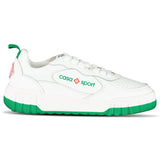 Casablanca Court Sneaker in White & Green - Boinclo - Outlet Sale Under Retail
