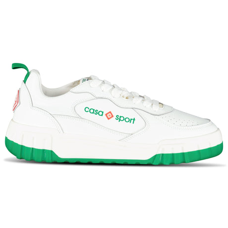 Casablanca Court Sneaker in White & Green - Boinclo - Outlet Sale Under Retail