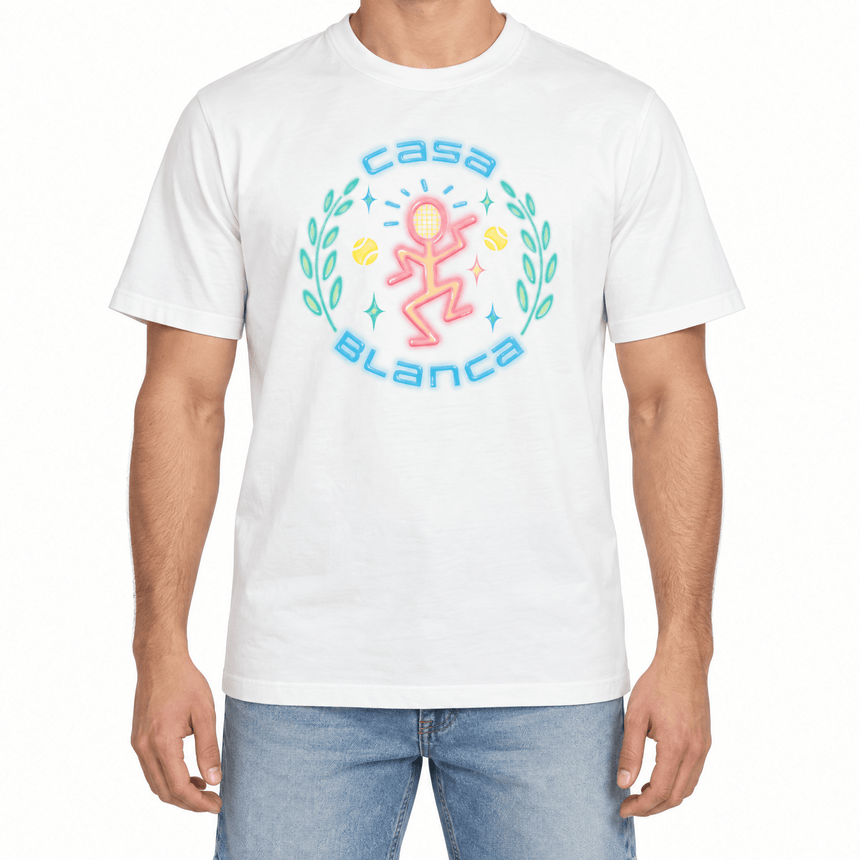 Casablanca Dance Joy T-Shirt in White - Boinclo - Outlet Sale Under Retail