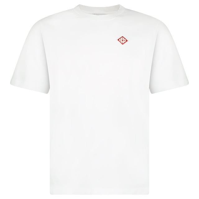 Casablanca Diamond Logo Short Sleeve T‑Shirt in White - Boinclo - Outlet Sale Under Retail