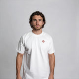Casablanca Diamond Logo Short Sleeve T‑Shirt in White - Boinclo - Outlet Sale Under Retail