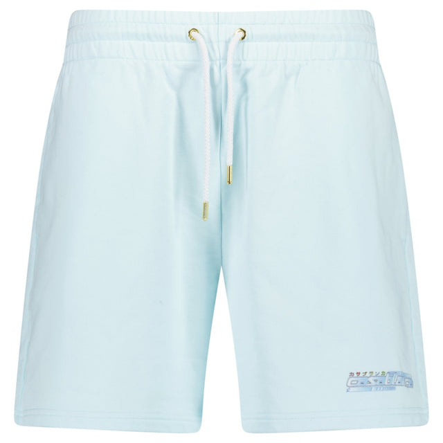 Casablanca Drawstring Cotton Shorts in Light Blue - Boinclo - Outlet Sale Under Retail