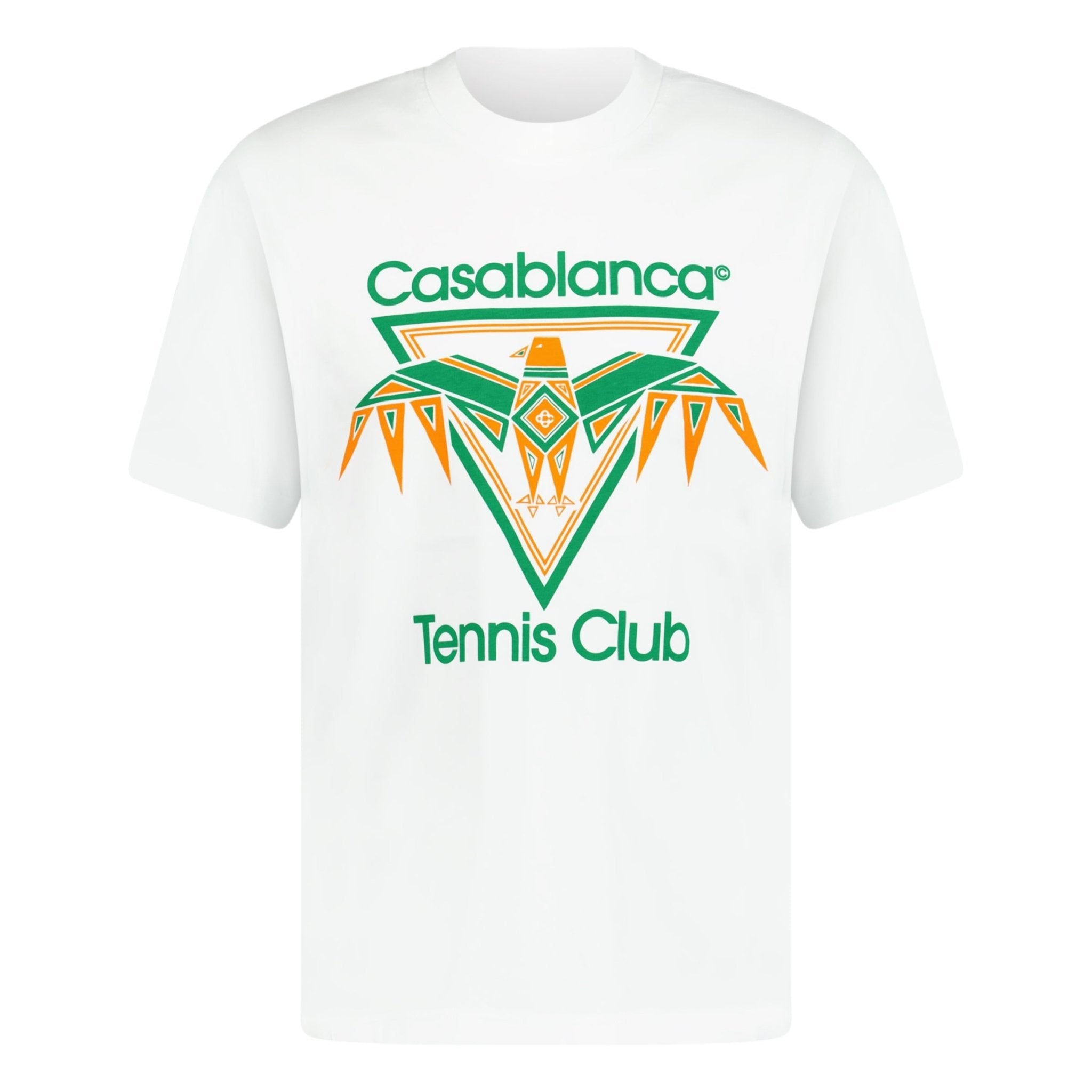 Color variation of Casablanca Eagle Tennis Club T-Shirt in White