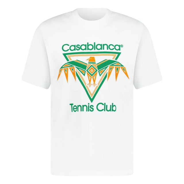Casablanca Eagle Tennis Club T-Shirt in White - Boinclo - Outlet Sale Under Retail