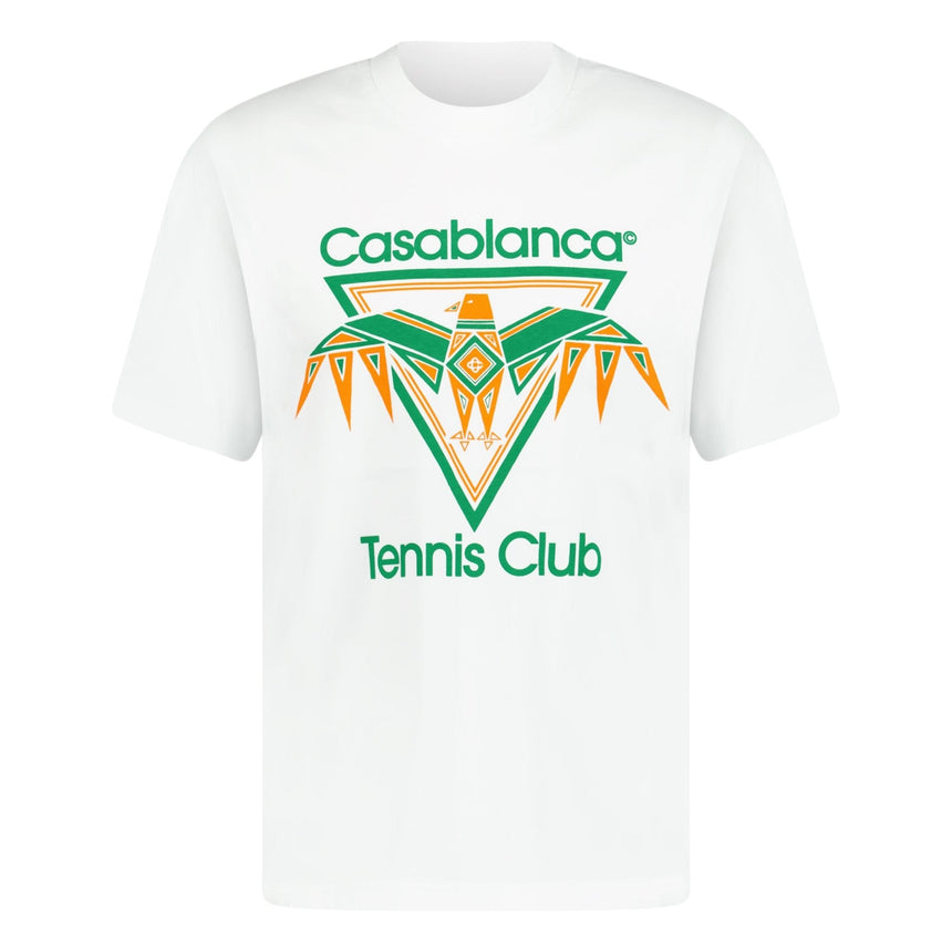 Casablanca Eagle Tennis Club T-Shirt in White - Boinclo - Outlet Sale Under Retail