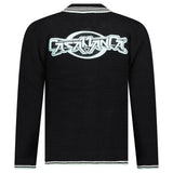 Casablanca Embroidered Faux Crochet Long Sleeve Shirt in Black - Boinclo - Outlet Sale Under Retail