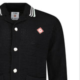 Casablanca Embroidered Faux Crochet Long Sleeve Shirt in Black - Boinclo - Outlet Sale Under Retail