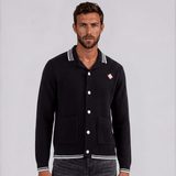 Casablanca Embroidered Faux Crochet Long Sleeve Shirt in Black - Boinclo - Outlet Sale Under Retail