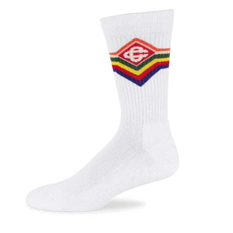 Casablanca Futuro Optimisto Logo Socks White - Boinclo - Outlet Sale Under Retail