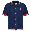 Casablanca Gothic Short Sleeve Crochet Shirt in Navy - Boinclo - Outlet Sale Under Retail