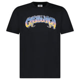 Casablanca "Gradient Gothic" Short-Sleeve T-Shirt in Black - Boinclo - Outlet Sale Under Retail