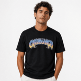 Casablanca "Gradient Gothic" Short-Sleeve T-Shirt in Black - Boinclo - Outlet Sale Under Retail