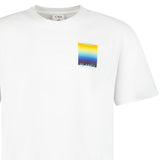 Casablanca Gradient Square Logo Short Sleeve T‑Shirt in White - Boinclo - Outlet Sale Under Retail