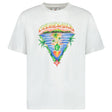 Casablanca Innocence Triangle Short Sleeve T-Shirt in White - Boinclo - Outlet Sale Under Retail