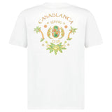 Casablanca Joyaux D'Afrique Tennis Club Printed T-Shirt in White - Boinclo - Outlet Sale Under Retail