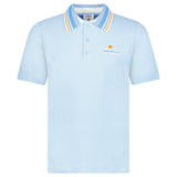 Casablanca Knit Piqué Short Sleeve Polo Shirt in Pale Blue - Boinclo - Outlet Sale Under Retail