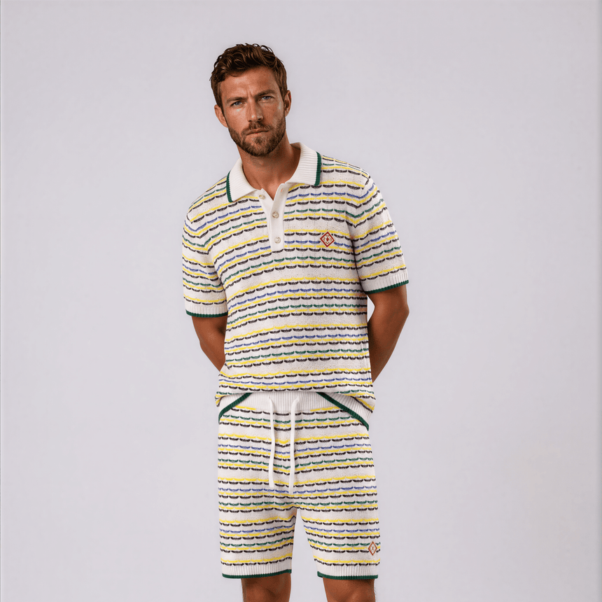 Casablanca Knit Summer Set in Multi Colour - Boinclo - Outlet Sale Under Retail