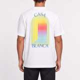 Casablanca L'Arche Screen-Print T-Shirt in White - Boinclo - Outlet Sale Under Retail