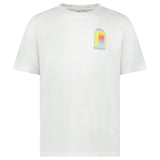 Casablanca L'Arche Screen-Print T-Shirt in White - Boinclo - Outlet Sale Under Retail