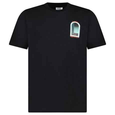 Casablanca L'Arche Short Sleeve T-Shirt in Black - Boinclo - Outlet Sale Under Retail
