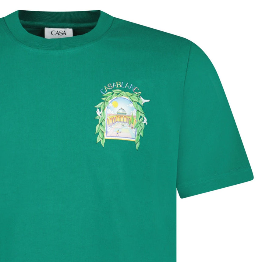 Casablanca L'Arche Tennis Club T-Shirt in Green - Boinclo - Outlet Sale Under Retail