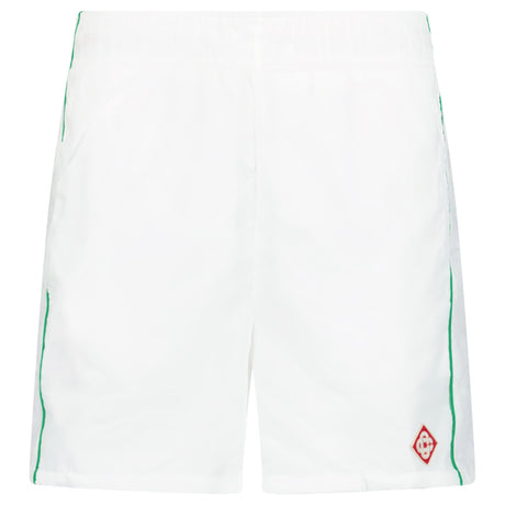 Casablanca Laser Detail Track Shorts in White - Boinclo - Outlet Sale Under Retail