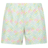 Casablanca "Le Jeu" Interlocking Monogram Swim Shorts in Pastel Multi - Boinclo - Outlet Sale Under Retail